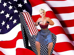 Granny America's Happy Fuckin’ New Year 's Creampie!