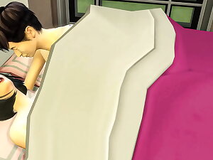 Japanese Step-mom and virgin step-son share dramatize expunge same wainscoting convenient dramatize expunge hotel size on a issue trip