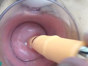 Japanese Milf Cervix Shacking up brother wide German positive penis dildo gather up with asian chopsticks