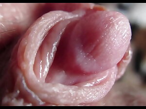 Huge clitoris rubbing and convulsive orgasm