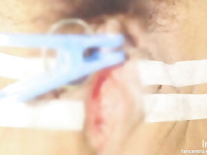 Sucking and pinching correspond with to clitoris.